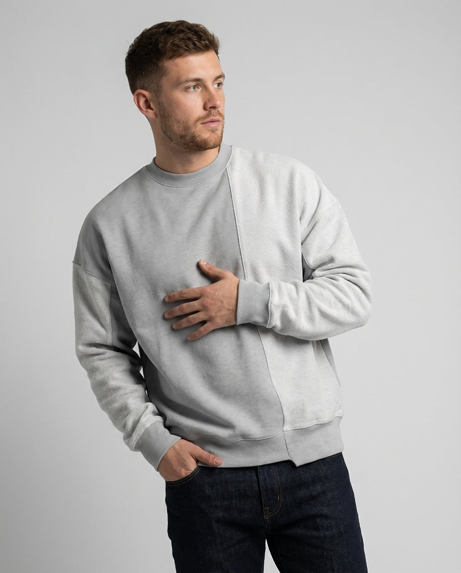 Men's Sweater Oversized Crew Neck | Minimal Streetwear