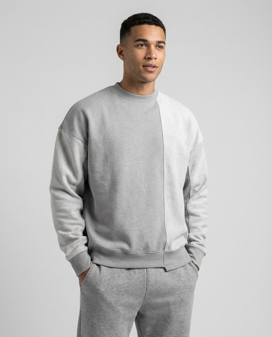 Men's Sweater Oversized Crew Neck | Minimal Streetwear