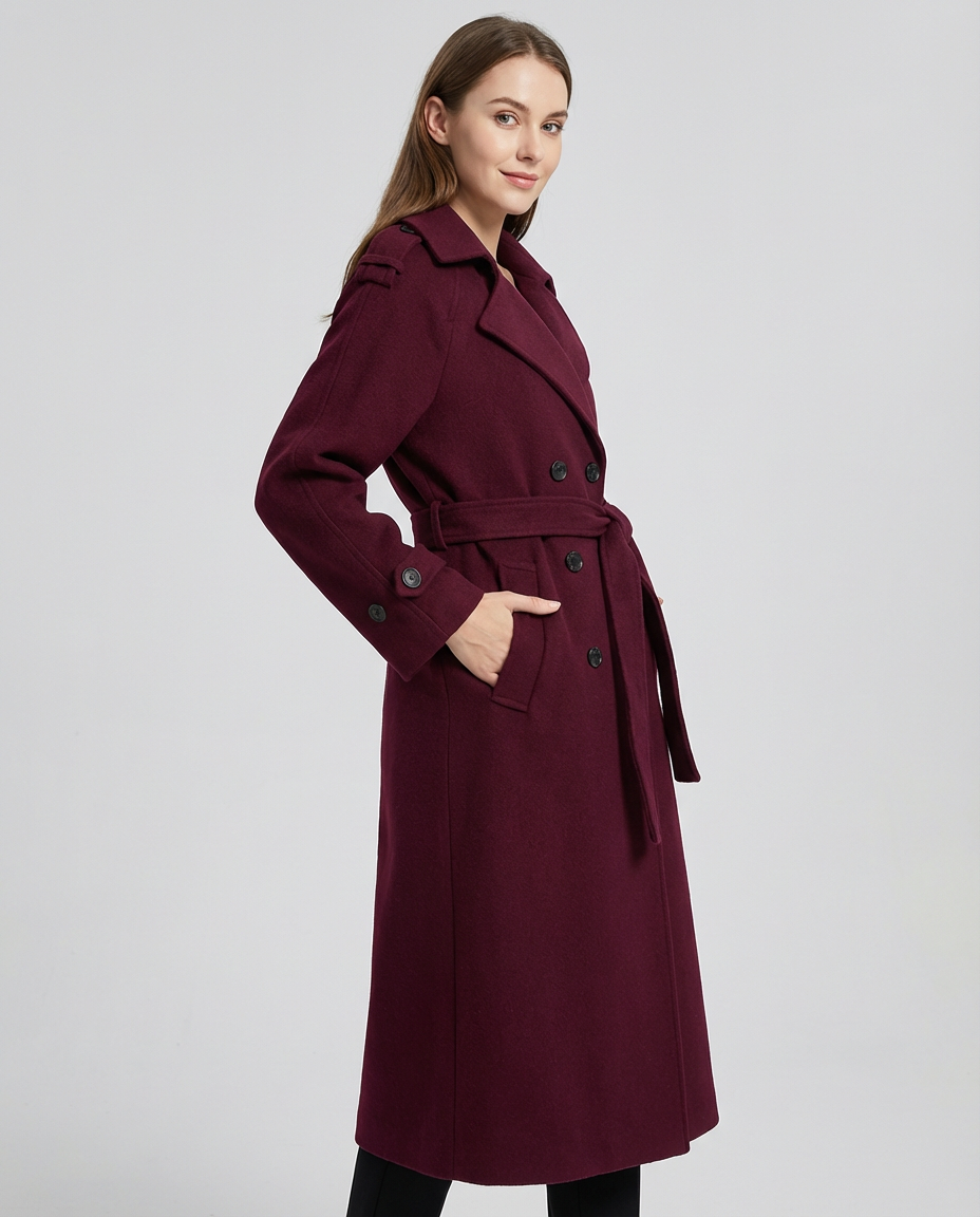 Women's Coats Double Breasted Belted | Longline Trench