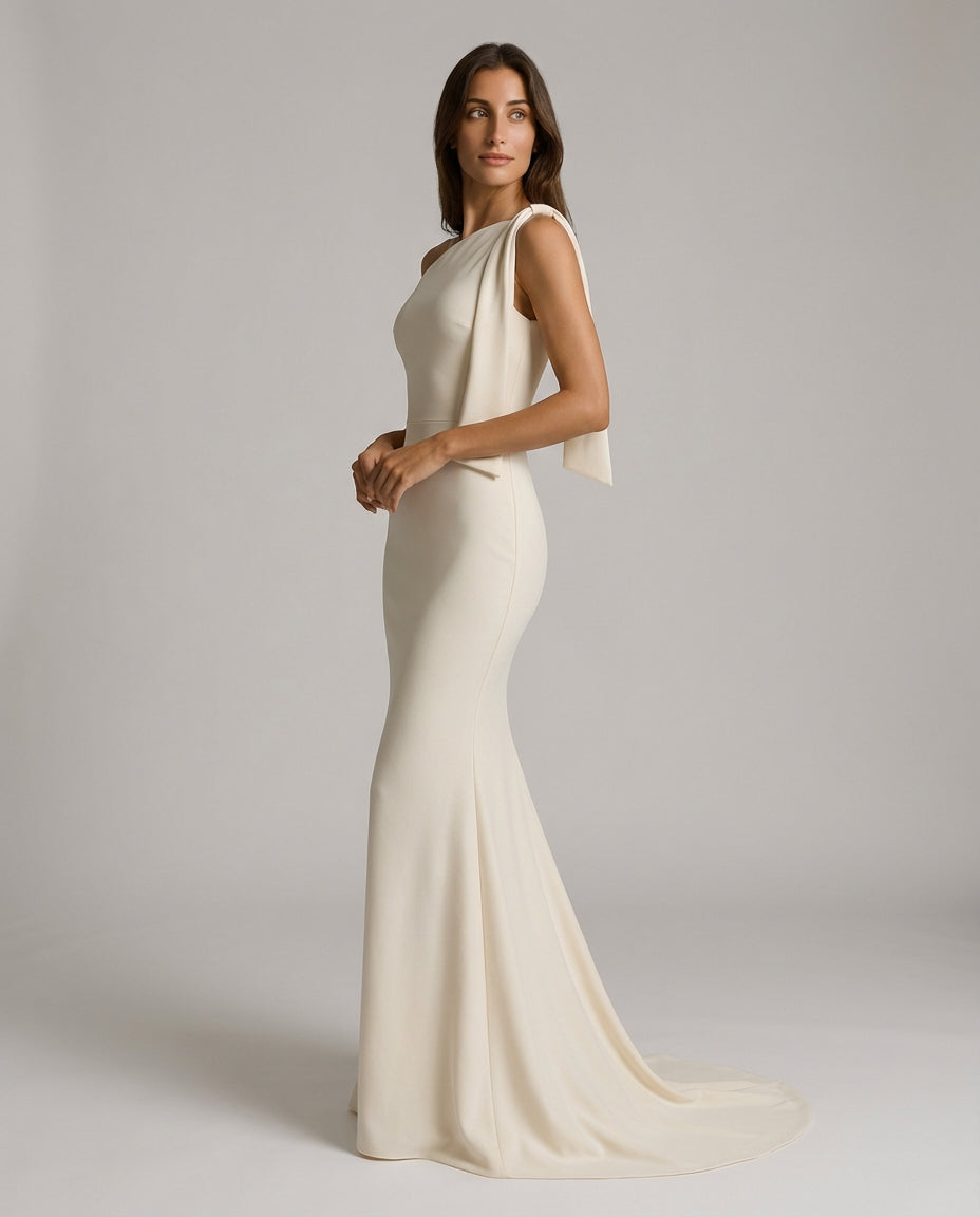 Women's Maxi Dress One Shoulder Fitted | Evening Style